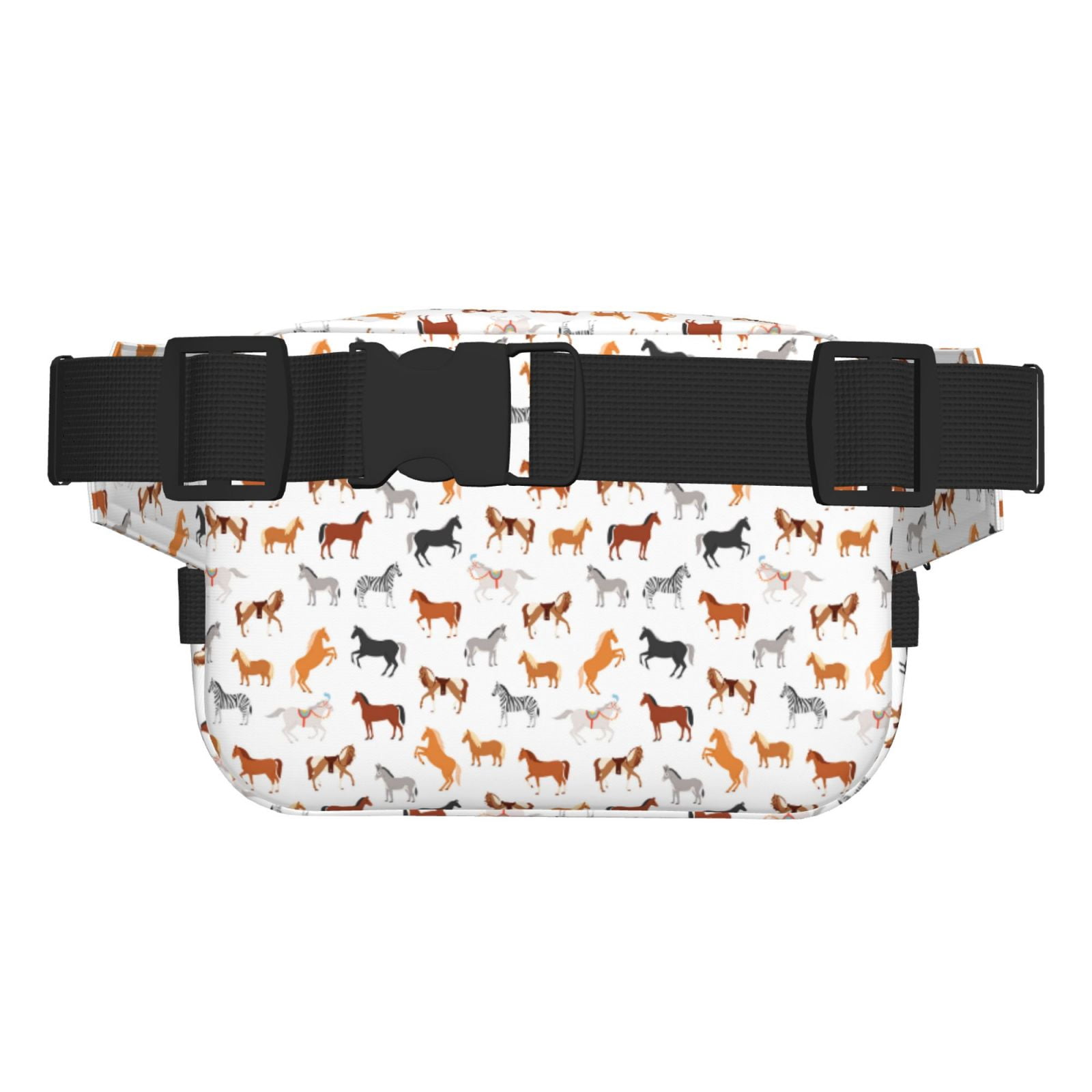 Hirioo Horses for Double Layer Waist Bag Adjustable Fanny Pack For Travel Running Hiking