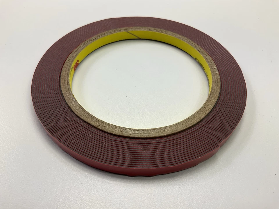 KLYNE - 3M 06385 1/4" X 5 Yd Gray Double Sided Attachment Adhesive Tape, (6385)