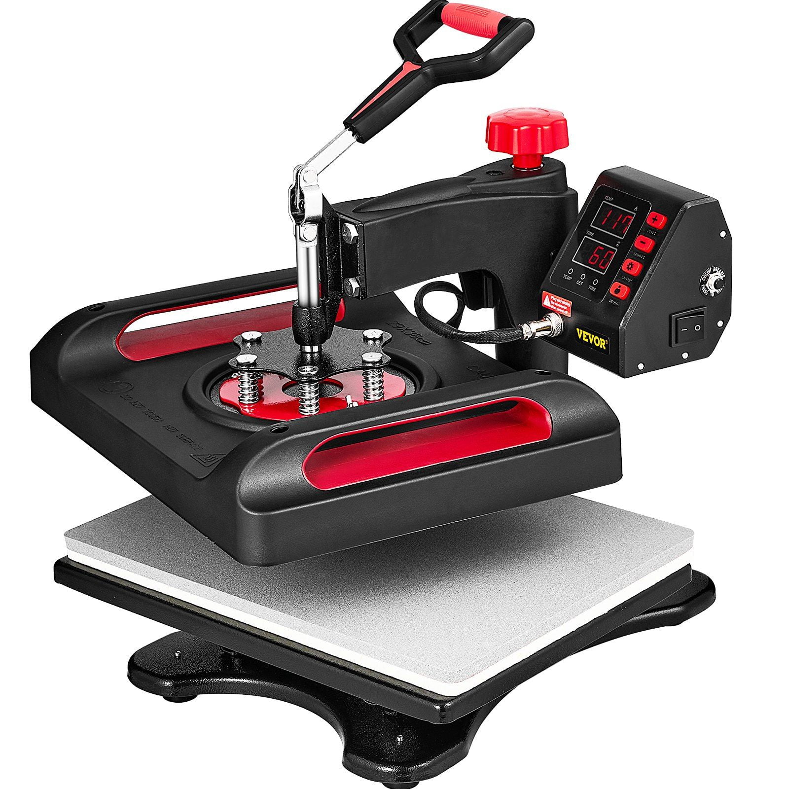 11 in 1 Heat Press, 12 x 15 Inch, Multifunctional Clamshell Printer, Digital Dual-Tube Heat Press Transfer Machine, 360 ° Swing Away Design