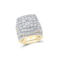 thumbnail image 1 of Diamond Princess 14kt Yellow Gold Round Diamond Bridal Wedding Ring Band Set 6 Cttw, 1 of 1