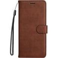 thumbnail image 5 of Retro Solid Color Wallet Case for Samsung Galaxy A23 4G (Not 5G), Business Fashion PU Leather w/Kickstand with Card Holder Flip Phone Cover for Samsung Galaxy A23 4G CS Brown, 5 of 14