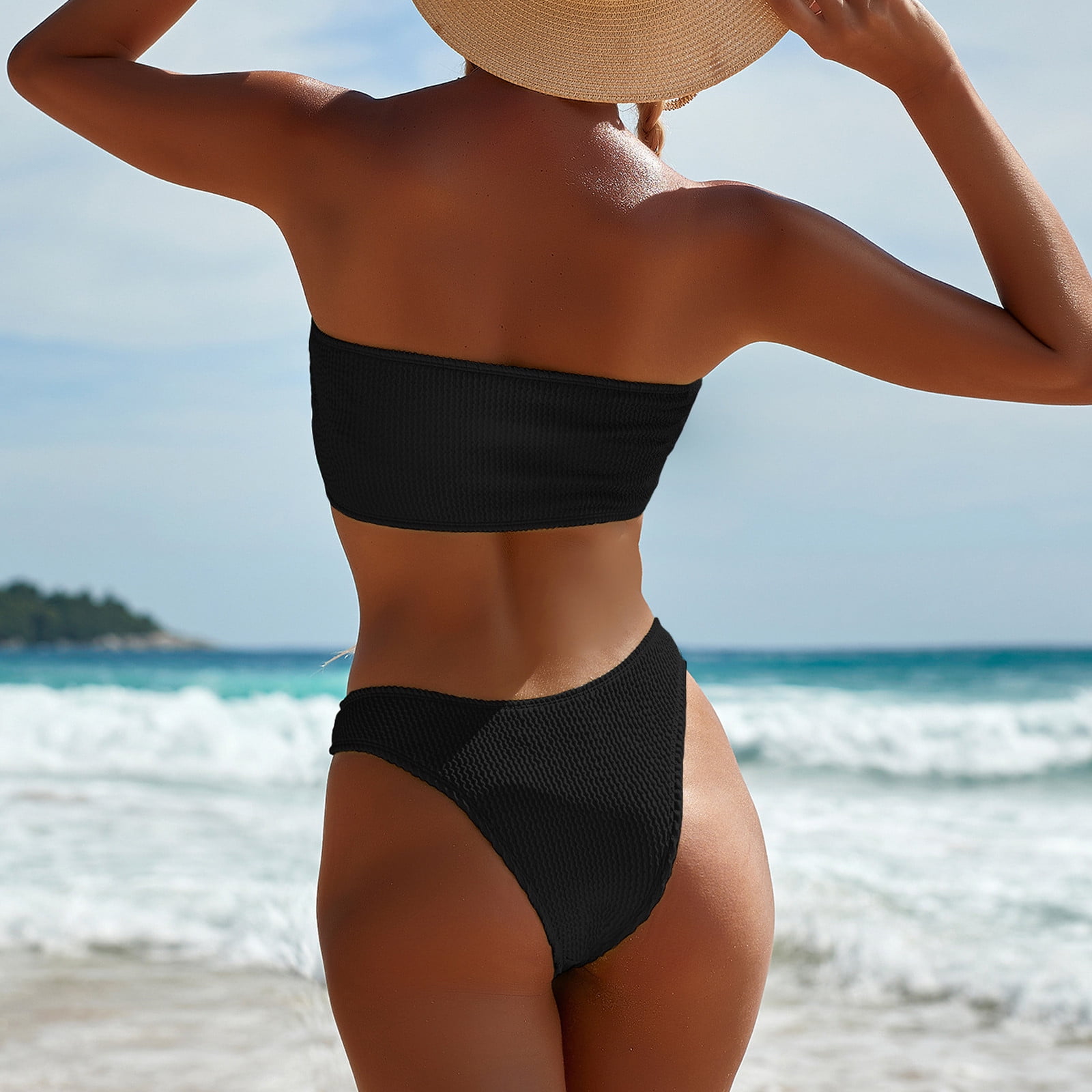Retro Bathing Suits Women Brazilian Flat-Chested Bikini Swimsuit Set  Beachwear Swimwear Push-Up Swimwears, Red, Small : : Clothing,  Shoes & Accessories