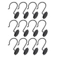 thumbnail image 5 of Utopia Alley HK27BK Rust Proof Zinc Shower Curtain Hooks Rings, Matte Black - Set of 12, 5 of 10