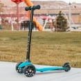 thumbnail image 5 of Scooter For Kids,3 Wheel Kick Scooter - Light Up Wheels,23-30 Adjustable Height,Lean-To-Steer & Rear Brake,For Boys Girls Ages 3+,SC12 Blue, 5 of 8