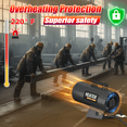 thumbnail image 3 of 125,000 BTU Forced Air Propane Heater, Adjustable Portable Torpedo Heater for Garage, Jobsite and Construction Sites - 10ft Hose, 3 of 9