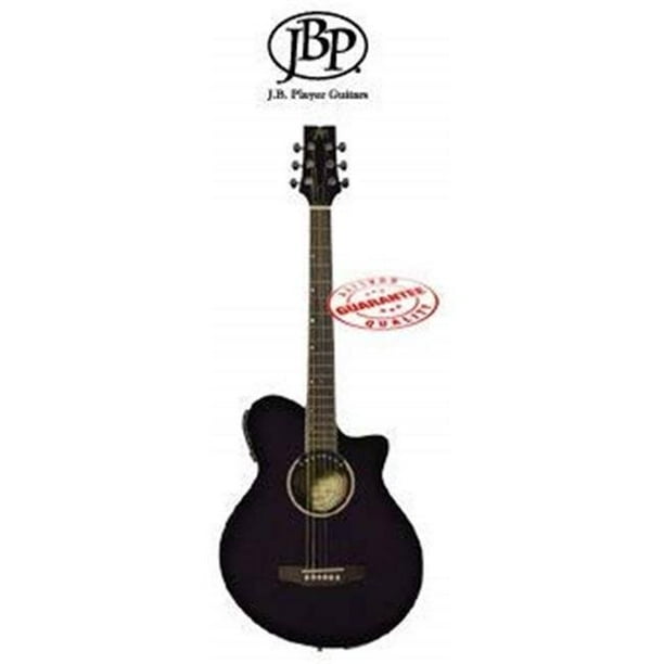 JBP JBEA35BKAU 6 String Series Acoustic Electric Guitar Black with