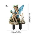 thumbnail image 4 of Tikeitoo Garden Decor Savings Fairy Statue Decorative Garden Stakes for Spring Garden Decor, Yard Art Stakes for Outdoor Lawn Backyard Porch Garden Decorations, 4 of 4