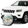 thumbnail image 2 of Kll The World Map With Cartoon Animals Tire Cover,Universal Wheel Tire Cover For Trailer, Rv, Suv, Truck,Camper And Many Vehicle,(14 Inch), 2 of 7