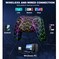 thumbnail image 3 of Wotoroto Switch Controller for Nintendo Switch/Lite/OLED, Pro Controller for Android/IOS/Windows PC with Hall Effect Joystick, Ambient Lighting, 3 of 8