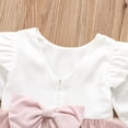 thumbnail image 5 of BemeyourBBs Kids Toddler Girl Bowknot Tulle Tutu Dress Newborn Ruffle Bead Formal Dress Princess Wedding Bridesmaid Birthday Party Pageant Baptism Dresses, 5 of 8