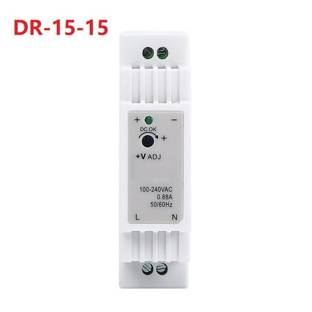 

RANMEI DR-15 15W Single Output 5V 12V 15V 24V Din Rail Switching Power Supply