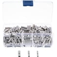 thumbnail image 4 of 200 Pieces Splicing Non-insulated Wire Connectors Crimps with Welder Sleeve Cable Terminals Storage Box Welding Soldering Terminal for Home Professional, 4 of 8