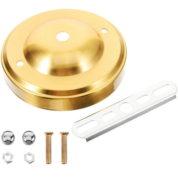 MEIBUTYUP Durable Golden Glass Ceiling Cover Plate for Easy Installation