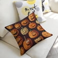 thumbnail image 5 of Halloween Orange pumpkin Linen toss pillowcase decoration pillowcase gifting preferred 24x24 inch cushion cover sofa pillowcase sofa bedroom living room car, 5 of 8
