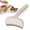White, variant on Stainless Steel Pet Deshedding Brush for Short-Haired Dogs & Cats, V-Shaped Dense Teeth Grooming Tool with Ergonomic Non-Slip Handle, Efficient Undercoat Fur Removal & Gentle Massage, white Large