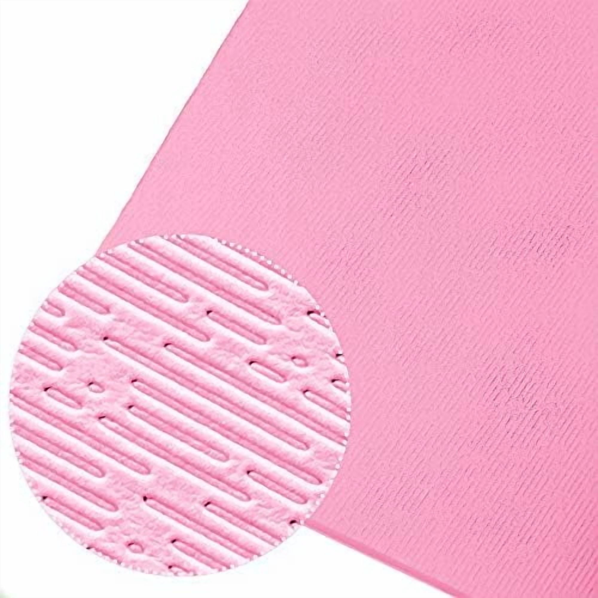 Extra Thick TPE Yoga Mat - 72"x 32" Thickness 1/2 Inch -Eco Friendly SGS Certified - With High Density Anti-Tear Exercise Bolster For Home Gym Travel & Floor Outside Pink/Blue