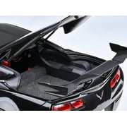 2019 Chevrolet Corvette C7 ZR1 Black with Carbon Top 1/18 Model Car by Autoart