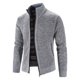 thumbnail image 2 of Suéter grueso de talla grande con forro polar para otoño e invierno, cárdigan de cuello alto, suéter casual coreano, abrigo para hombre, 2 of 5
