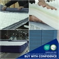 thumbnail image 5 of 12'' King Size Hybrid Mattress, QUEEN ROSE Hybrid Firm Mattress in a Box with Gel Memory Foam, Individually Wrapped Pocket Coils Innerspring, Pressure-Relieving and Supportive, King Mattress, 5 of 14