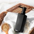 thumbnail image 6 of GM GMISUN Black Glass Soap Dispenser Ribbed Hand Soap Bottle with Pump for Bathroom Kitchen 12oz, 6 of 7