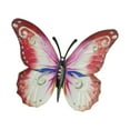 thumbnail image 2 of Decoraciones de pared de metal con forma de mariposa, decoración de arte colgante para exteriores. Rojo, 2 of 9