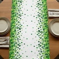 thumbnail image 5 of Table Runners 90 Inches Long Dress Scarves, St. Patrick's Day Farmhouse Coffee/Dining/Kitchen Table Runner for Living Room, Spring Lucky Shamrocks Rustic Leaves 13x90 Inch, 5 of 9