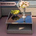 thumbnail image 4 of 9-Piece All-Weather Modular Outdoor Sectional Sofa Set with Water-Resistant Cushions, UV-Protected Wicker for Patio or Backyard, 4 of 5