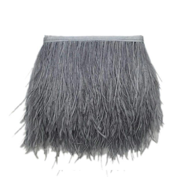 Plumas Artificiales Gloria Pluma de avestruz Gris claro
