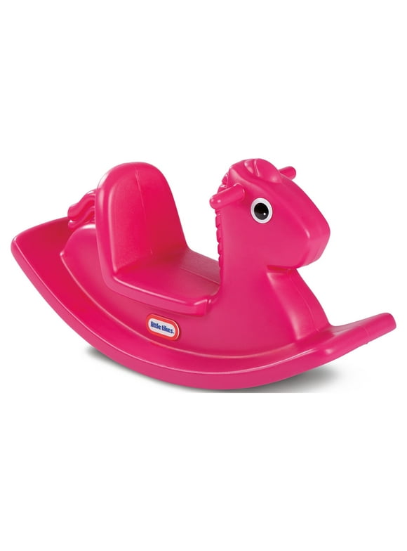 Little Tikes Kids Rocking Horse in Magenta, Classic Indoor Outdoor Toddler Ride-on Toy, Kids Boys Girls Ages 12 Months to 3 Years