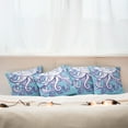 thumbnail image 4 of Ambesonne Octopus Throw Pillow Cover 4 Pack, Vintage Style, 20", Purple Blue, 4 of 5