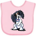 thumbnail image 3 of Inktastic Tri Color King Charles Spaniel Boys or Girls Baby Bib, 3 of 4