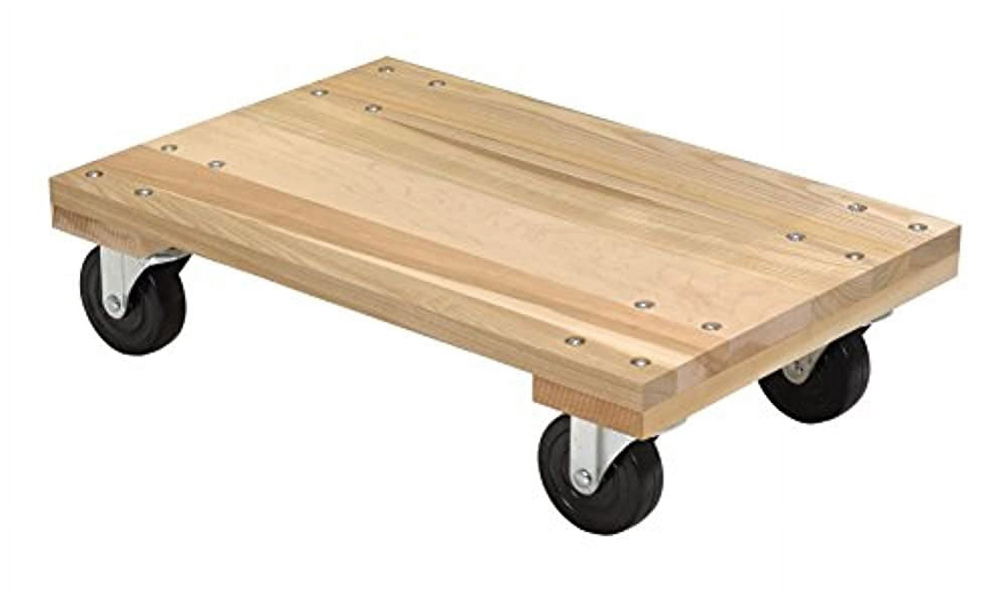 Vestil HDOS-2436-12 Hardwood Dolly-Solid Deck- 24 x 36 in. - 1200 lbs