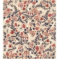 thumbnail image 3 of Ambesonne Floral Duvet Cover Set, Abstract Blossoms Leaves, Queen, Beige Red White, 3 of 6