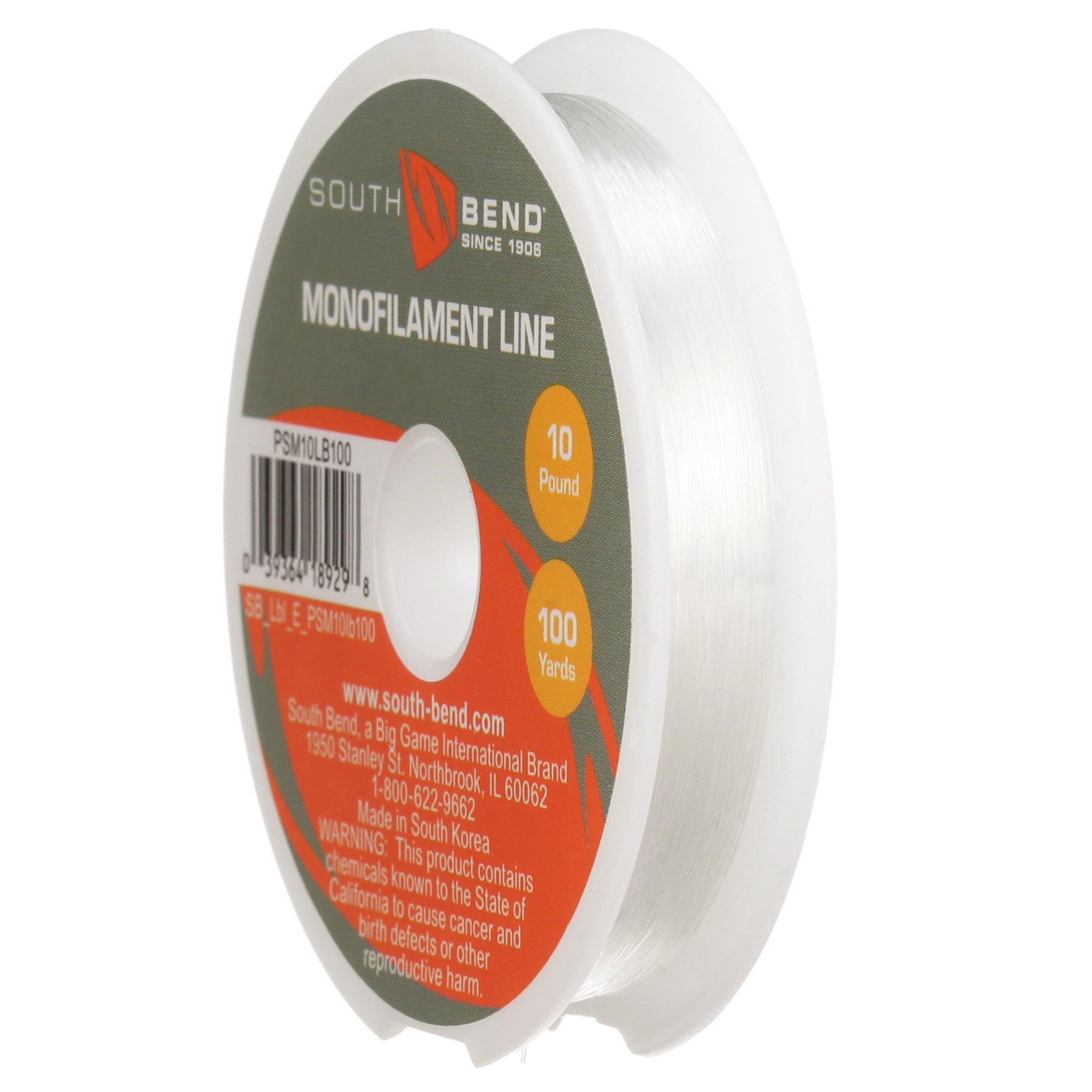 (6 pack) South Bend Monofilament Line - 10 lb. - 100 yd.