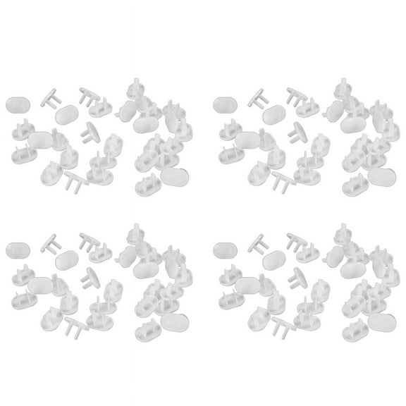 200Pcs Anti Plugs Protector Cover Cap Power Socket Electrical Outlet Baby Children Safety Guard Two Holes,200 x Plugs Protector Cover Cap,white