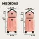thumbnail image 5 of Set de 4 Maletas de Viaje Rígidas 20 y 18 Pulgadas con 2 Neceseres de 11 Pulgadas Equipaje Ligero con Ruedas 360 y Candado TSA Seraphiel, 5 of 6