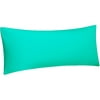 Mainstays Body Pillow with Removable Cover, Teal Island