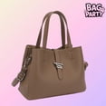 thumbnail image 2 of BagParty 2025 Large Capacity Vegan Leather Tote Bag for Women, Stylish Office Commuter Handbag for Work, Travel, Weekend & Gift, 2 of 5
