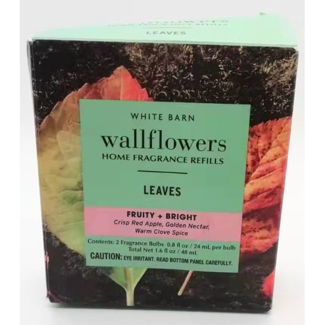 White Barn Wallflowers Home Fragrance Refills 2 Bulbs (Leaves)