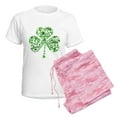thumbnail image 6 of CafePress - St Paddys Day Shamrock Women's Light Pajamas - Women's Short Sleeve Print T-Shirt and Pants Light Cotton Pajama Set, 6 of 7