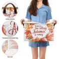 thumbnail image 5 of Yayeee Foldable Storage Basket for Shelves with Handles Waterproof Cloth Bins, Leaves Pattern, 5 of 7