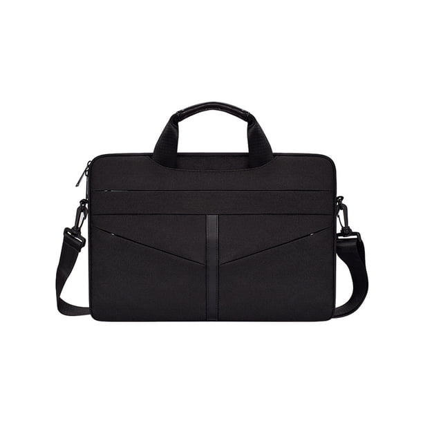 Qarigey Funda para portátil, resistente al agua, para ordenador portátil, maletín de hombro, portátil, para oficina, viaje, escuela, organizador, Bolsas de mensajero y de hombro Negro Qarigey AP012464-01