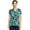 Aquaturque, variant on Cherokee Infinity Scrub Top for Women Contemporary Fit Round Neck 3 Pocket with Covered Placket with Partial Zip IN622A, XS, Navy