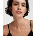 thumbnail image 5 of CFIOZYOS Dainty Gold Pendant Necklace 14k Gold Plated Delicate Tiny Love Heart Star CZ Leaf Pendant Necklace Simple Necklaces Everyday Jewelry for Women, 5 of 14
