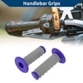 thumbnail image 2 of Empuñaduras de manillar universales de 22 x 24 mm para motocicleta Unique Bargains, antideslizantes, de caucho suave, para motocicleta, scooter, bicicleta, ATV, color azul, 1 par, 2 of 7