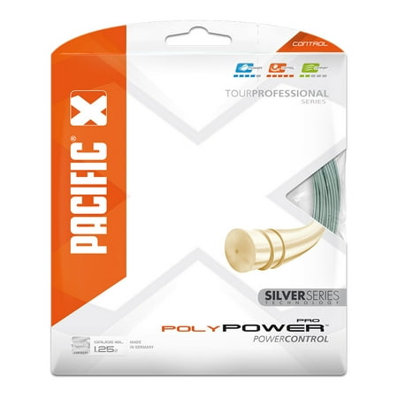 Poly Power PRO 16L/1.25MM Tennis String Silver (Best Poly Tennis String 2019)