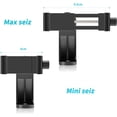 thumbnail image 4 of Soporte universal para trípode para teléfono móvil - Soporte para trípode con rotación de 360° para anillo de luz - Soporte para trípode, 4 of 5