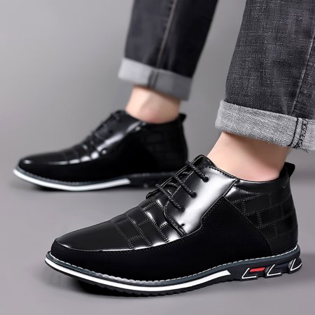 

Mackneog Style Men s Breathable Comfortable Business Lace Up Work Leisure Hit Color Shoes Gift on Clearance
