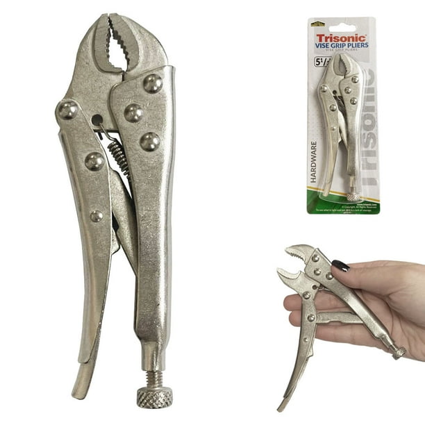 Vise Grip Locking Pliers Curved Jaw Wrench Pliers 5 1/2 Industrial Metal Tool