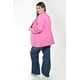 thumbnail image 3 of Blazer manga 3/4 Roman Fashion /Tallas Extras, 12255 (Rosa) rosa 36, 3 of 6